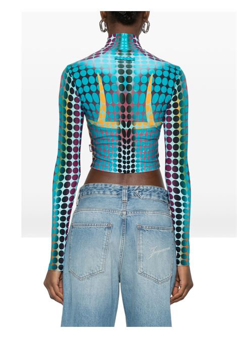 top high neck ls woman multicolor JEAN PAUL GAULTIER | 26/01-W-TO443-J042P502710